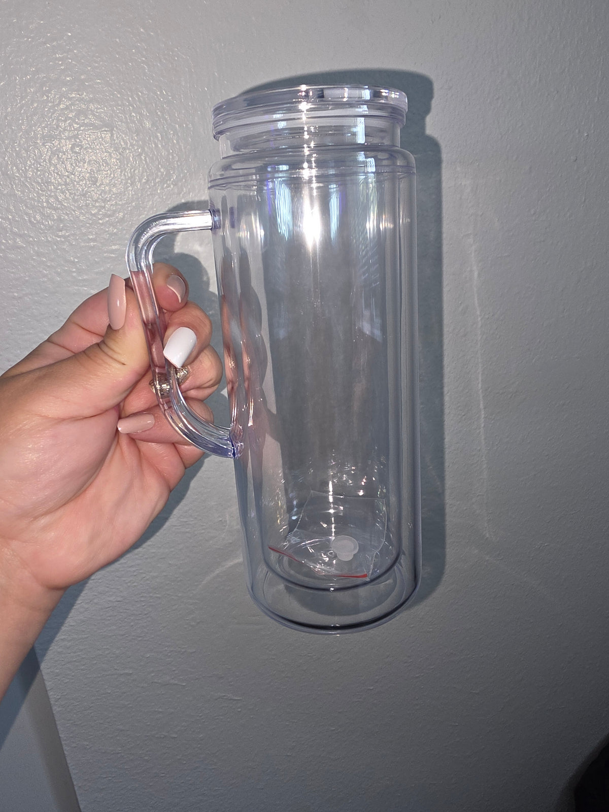 Custom 20 oz Acrylic Snow Globe Tumbler