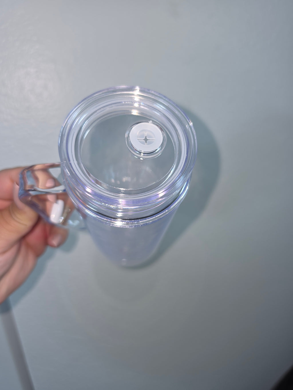 Custom 20 oz Acrylic Snow Globe Tumbler