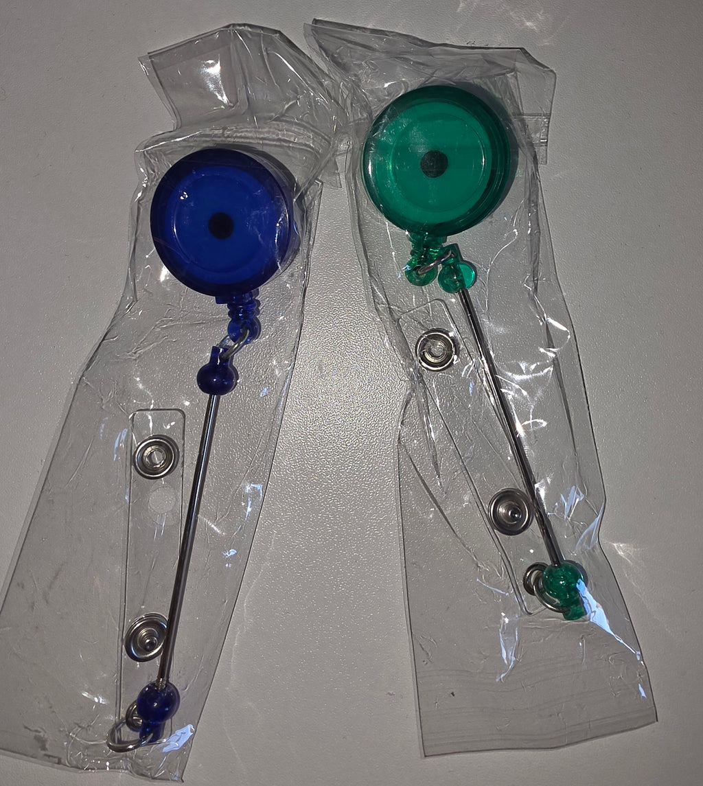 Custom Beaded Badge Reel | Retractable ID Badge Clip