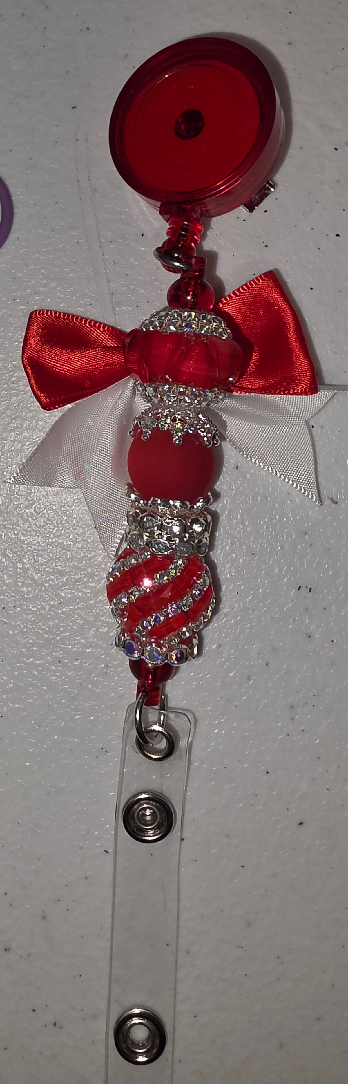 Custom Beaded Badge Reel | Retractable ID Badge Clip