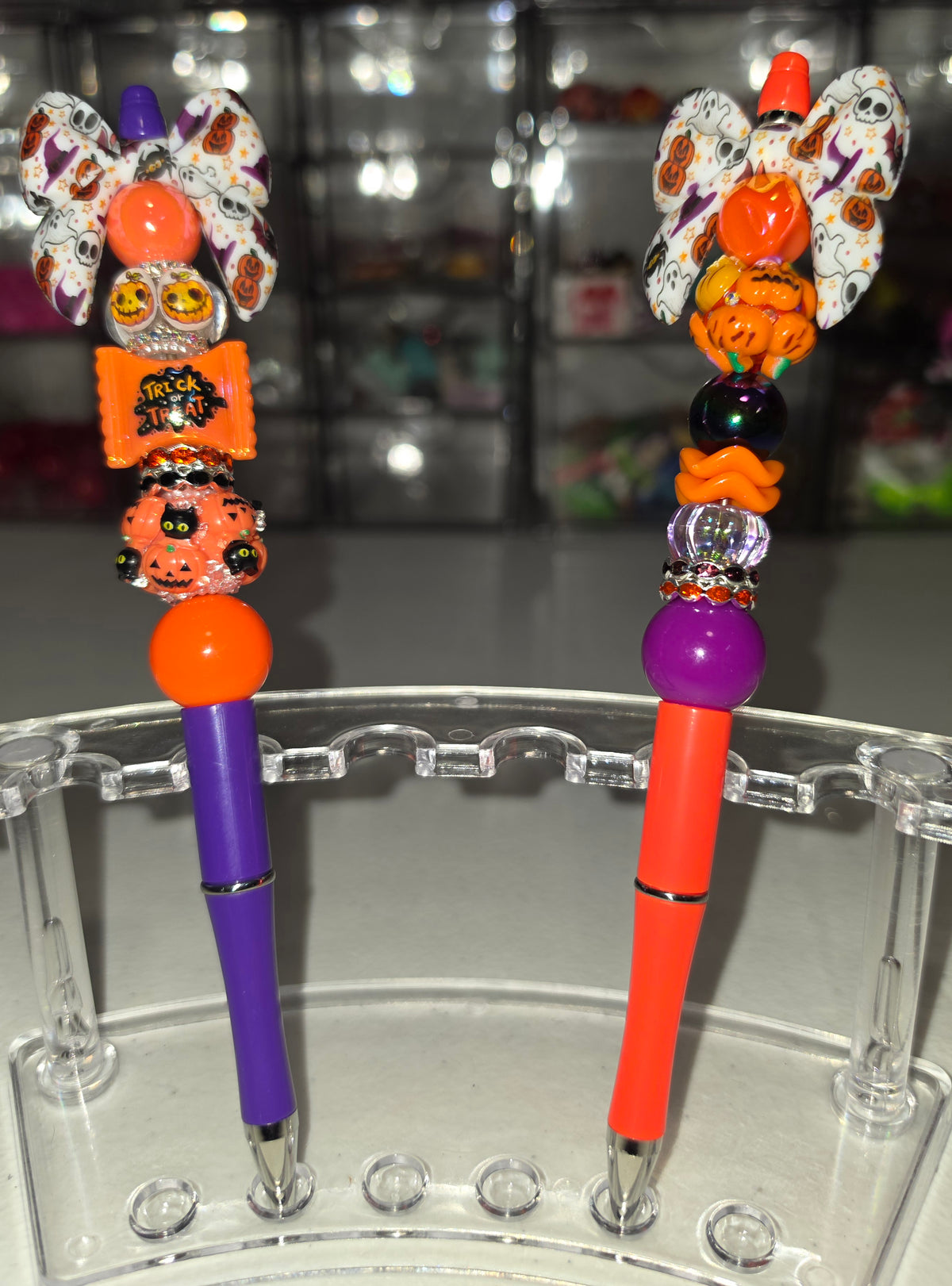 Halloween Extended Beaded Pen | Handmade Spooky Character Pen