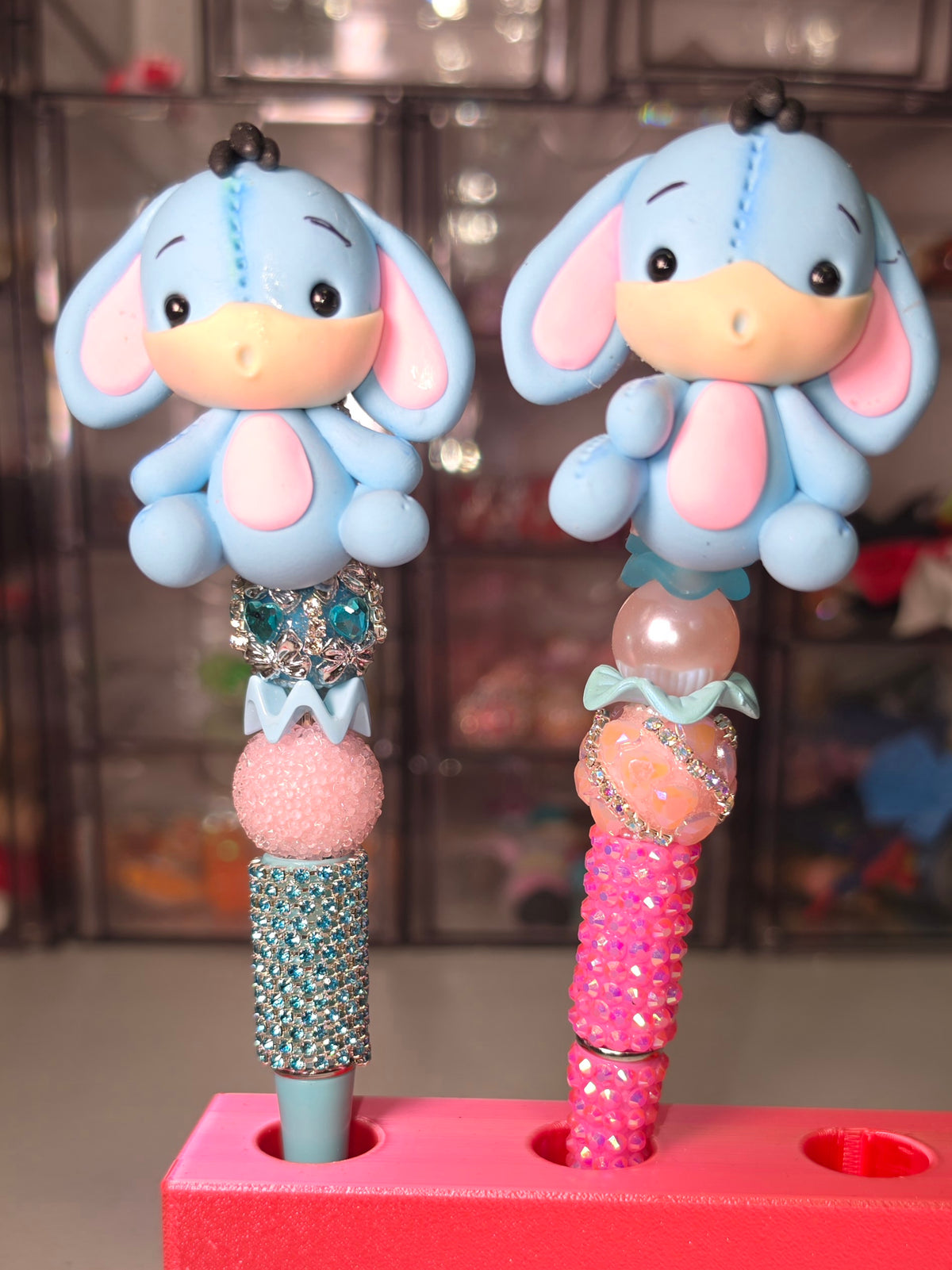 Clay Eeyore Beaded Pen 💙