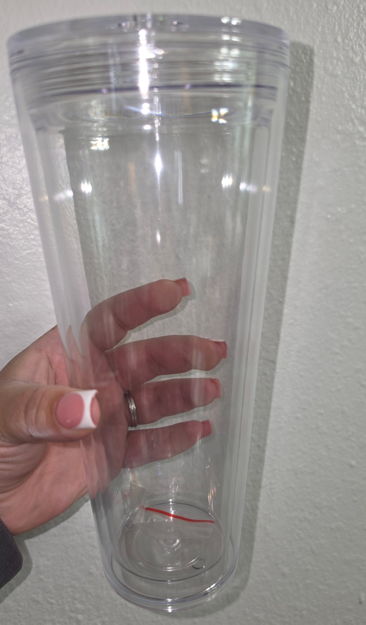 24 oz Custom Tapered Tumbler | Snow Globe & Lava Flow Cup