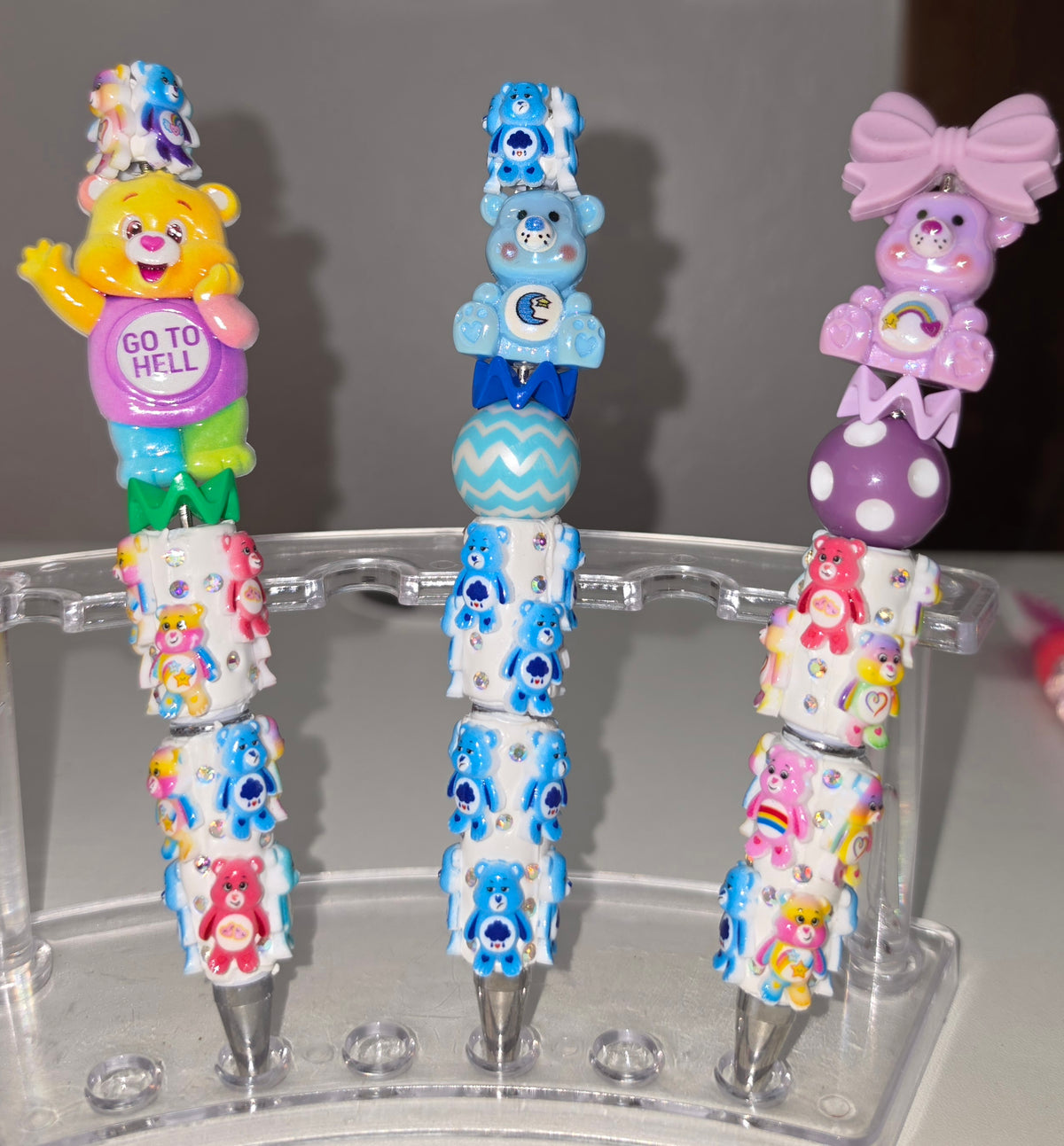 🌈 Care Bear Beaded Pens|$8 Pens