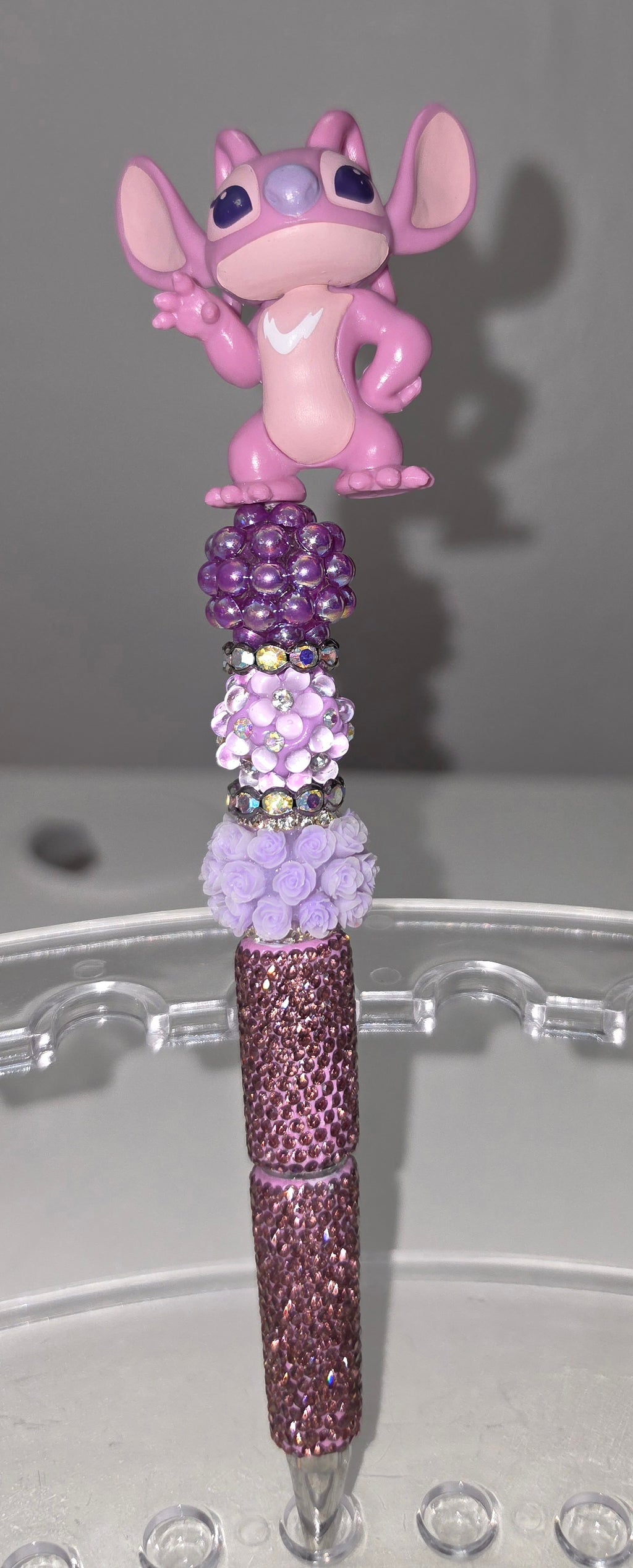 Stitch Character Bling Pens | Handmade Rhinestone & Beaded Pens