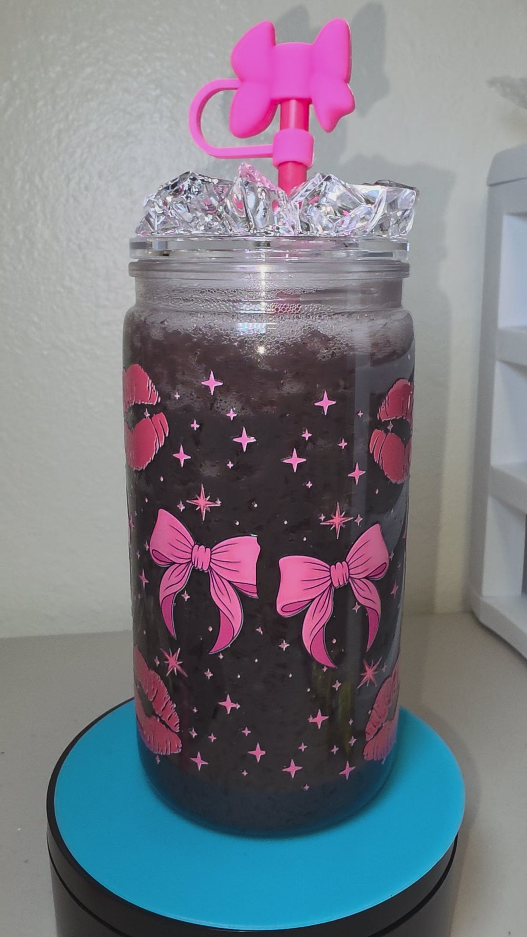 Dr Pepper Inspired Fizzy Soda Cup | 16 oz Snow Globe Tumbler | Ready to Ship