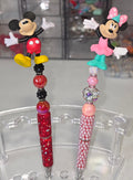 Mickey & Minnie Inspired Character Bling Pens | Handmade Beaded Pens