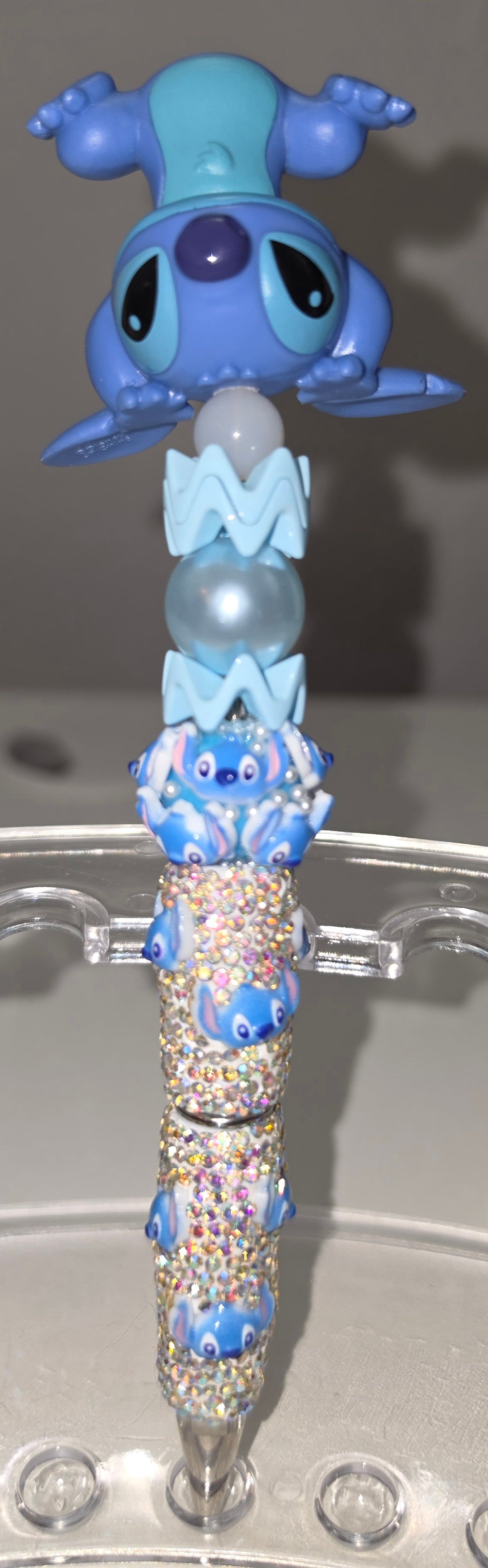 Stitch Character Bling Pens | Handmade Rhinestone & Beaded Pens